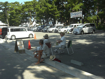 弓ヶ浜の村営の駐車場マップ