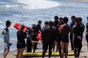 弓ヶ浜のベーシック　サーフ　ライフセーバー講習会