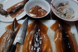 弓ヶ浜の夏の味、石廊沖のスルメイカの食べ方