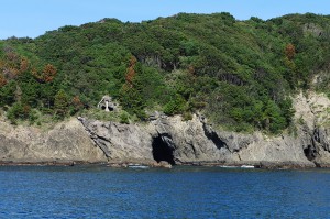 弓ヶ浜の漁船ツアー（伊豆半島ジオパーク事業）
