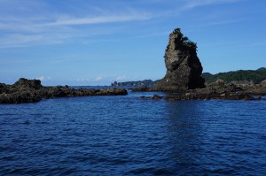 弓ヶ浜の漁船ツアー（伊豆半島ジオパーク事業）