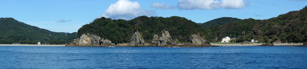 弓ヶ浜の漁船ツアー（伊豆半島ジオパーク事業）