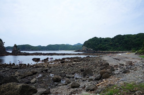 弓ヶ浜から歩いて１０分の逢ヶ浜は磯遊びに最適