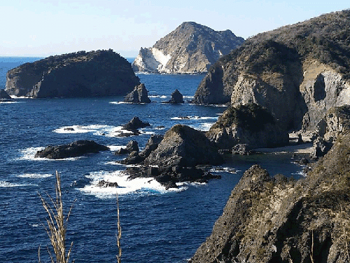 石廊崎から伊浜方面（駿河湾）を観る