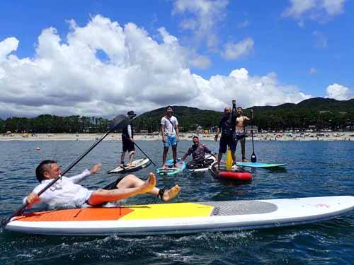 「弓ヶ浜、タライ岬＆青の洞窟サップツアー」