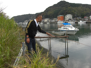 青野川の足下を狙う