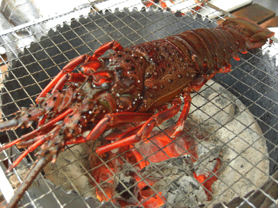 伊勢海老の地獄焼き