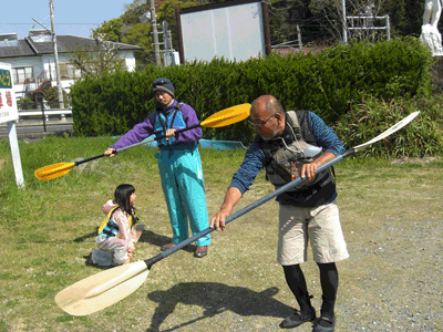 弓ヶ浜でシーカヤック